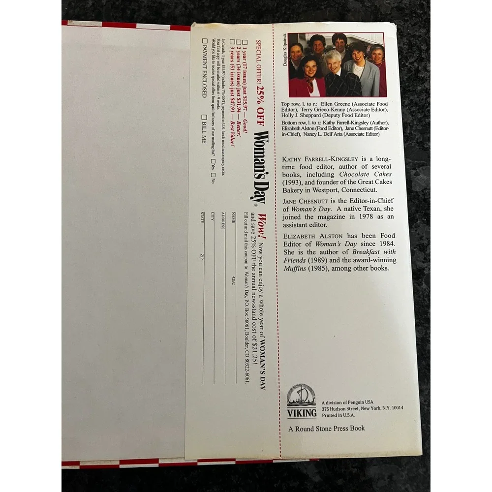 The Woman's Day‎ Cookbook Kathy Farrell Kingsley Great Recipes Vintage 1995